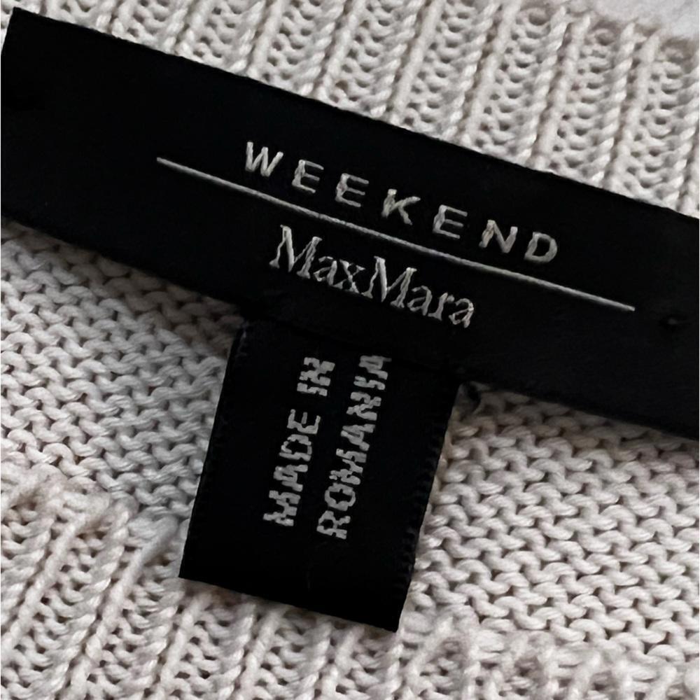 Weekend Max Mara Black and Cream Textured Stripe Sweater - Picture 10 of 10